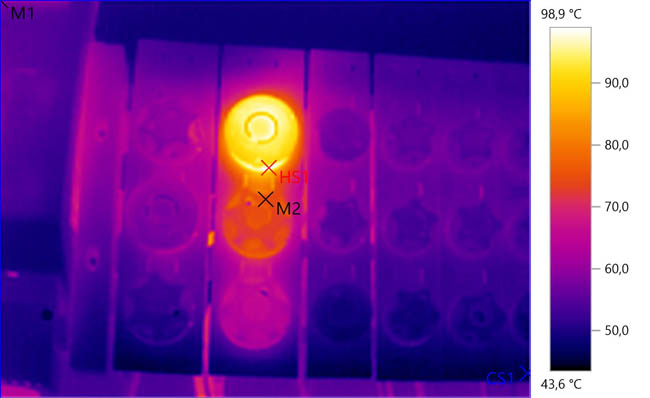 Elektrothermografie Diazed überlastet