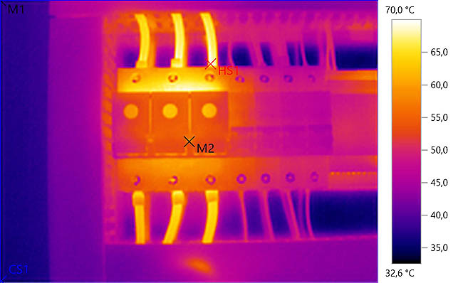 Elektrothermografie Neozed überlastet