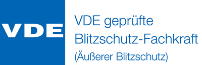 VDE geprüfte Blitzschutz-Fachkraft