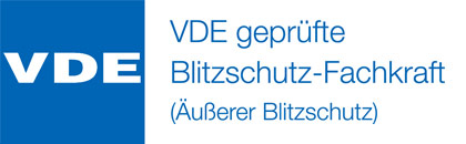 VDE geprüfte Blitzschutz-Fachkraft