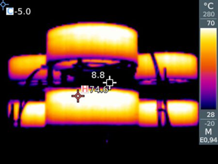 Thermografie-Kompensationsdrossel-Hochspannungsanlage